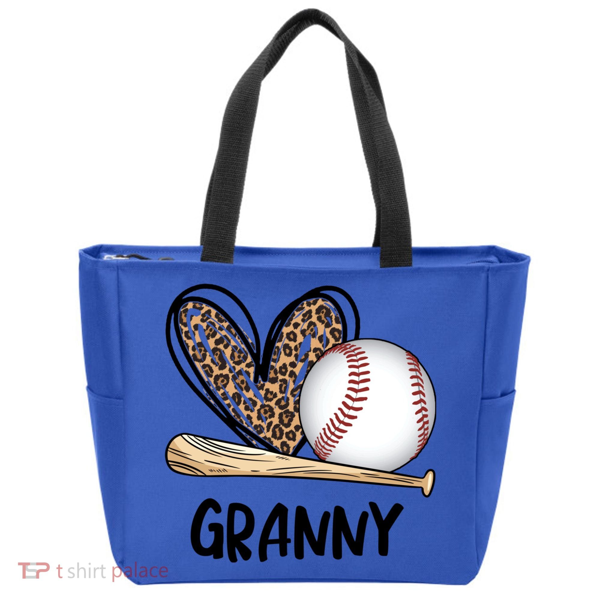 Baseball Granny Leopard Heart Baseball Lover Great Gift Tote Bag