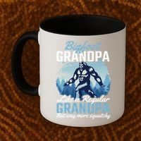 Bigfoot Grandpa Like A Regular Grandpa But Way More Squatchy Gift Coffee Mug thumb 2