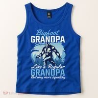 Bigfoot Grandpa Like A Regular Grandpa But Way More Squatchy Gift Tank Top thumb 2