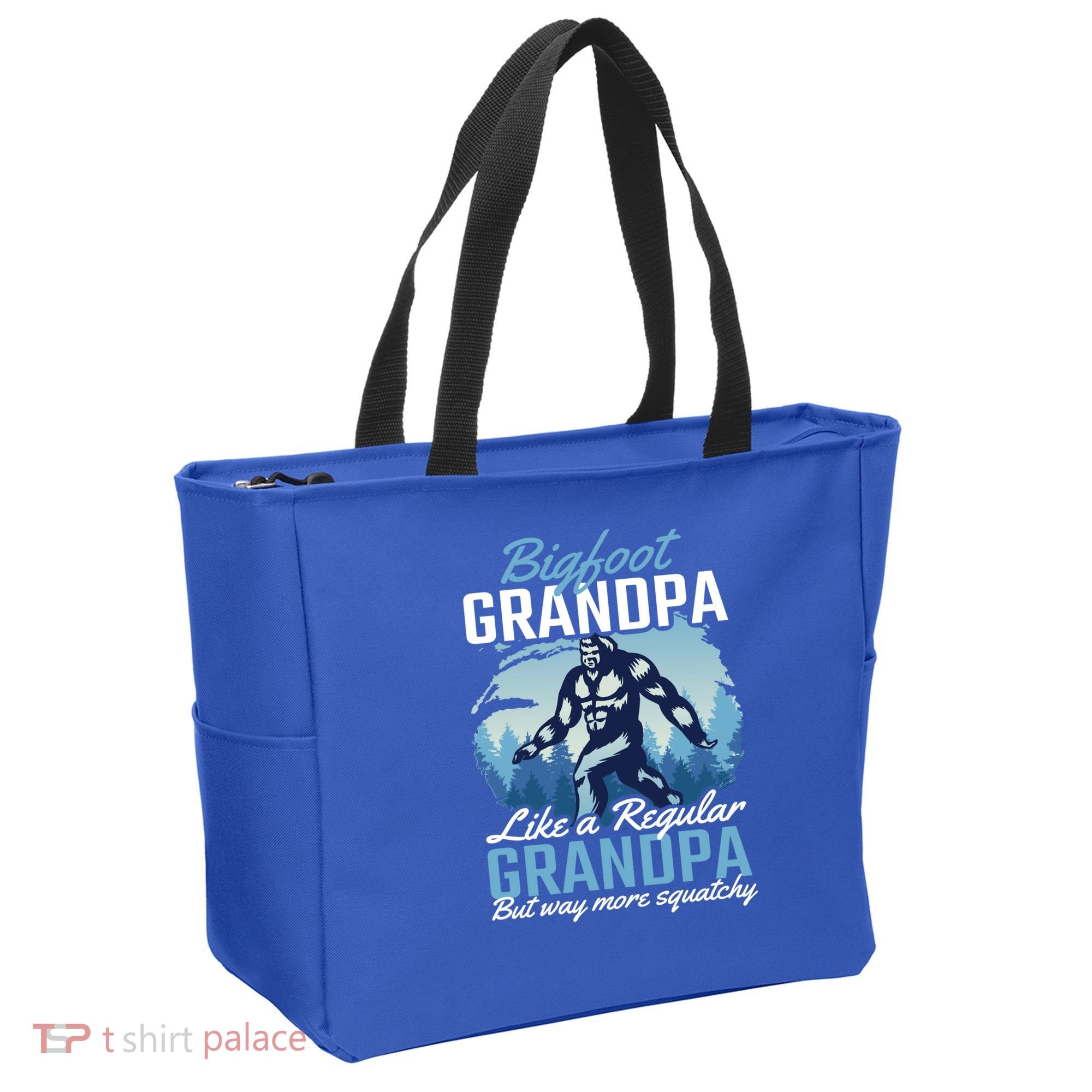 Bigfoot Grandpa Like A Regular Grandpa But Way More Squatchy Gift Tote Bag