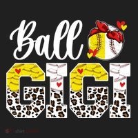 Ball Gigi Leopard Baseball Softball Gigi Grandma Great Gift Golf Towel thumb 3