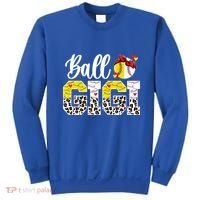 Ball Gigi Leopard Baseball Softball Gigi Grandma Great Gift Sweatshirt thumb 0