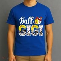Ball Gigi Leopard Baseball Softball Gigi Grandma Great Gift T-Shirt thumb 3