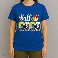 Ball Gigi Leopard Baseball Softball Gigi Grandma Great Gift T-Shirt thumb 4