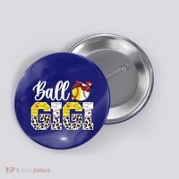Ball Gigi Leopard Baseball Softball Gigi Grandma Great Gift Button thumb 0