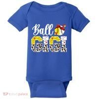 Ball Gigi Leopard Baseball Softball Gigi Grandma Great Gift Baby Bodysuit thumb 0