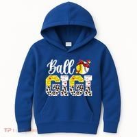 Ball Gigi Leopard Baseball Softball Gigi Grandma Great Gift Kids Hoodie thumb 0