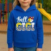 Ball Gigi Leopard Baseball Softball Gigi Grandma Great Gift Kids Hoodie thumb 3