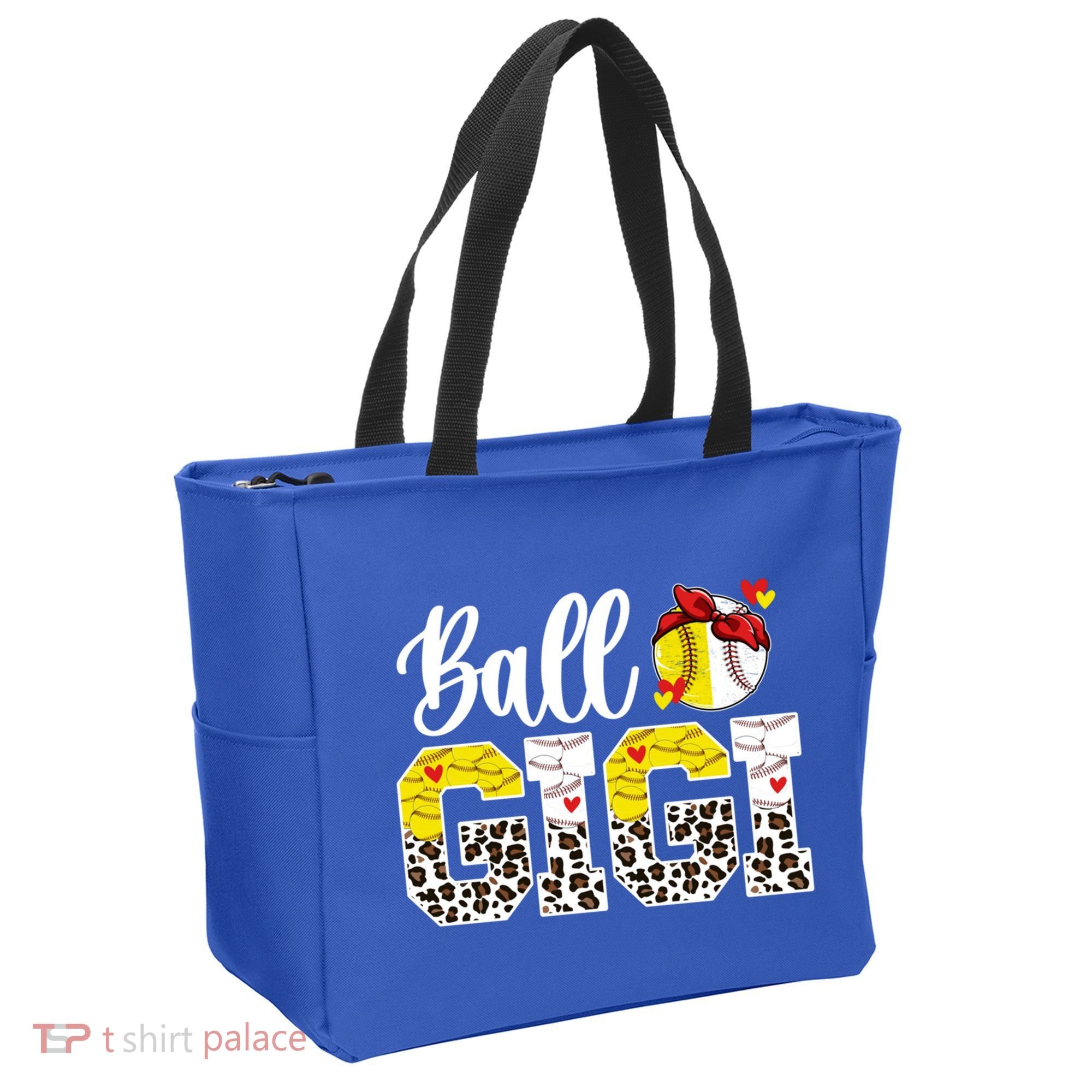 Ball Gigi Leopard Baseball Softball Gigi Grandma Great Gift Tote Bag