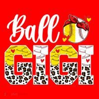 Ball Gigi Leopard Baseball Softball Gigi Grandma Great Gift Santa Hat thumb 1