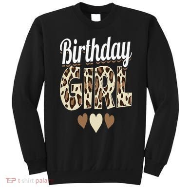 Birthday Girl Leopard Sweatshirt