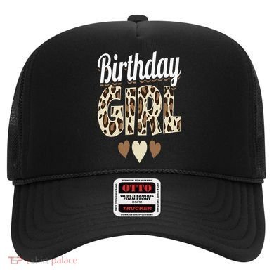 Birthday Girl Leopard Hat