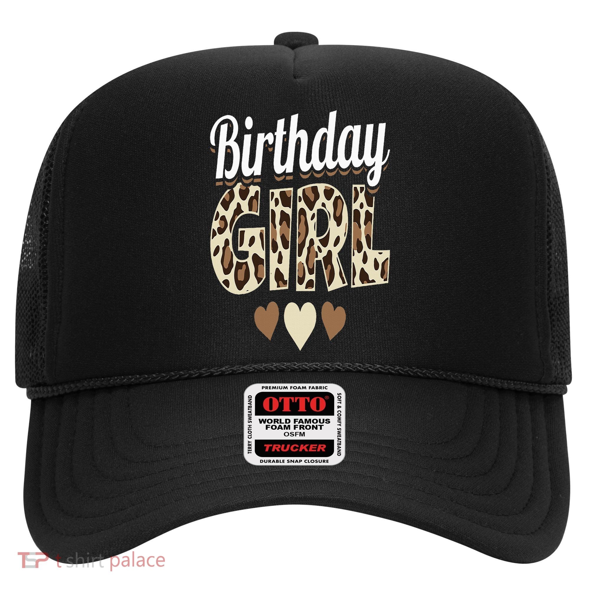 Birthday Girl Leopard Hat