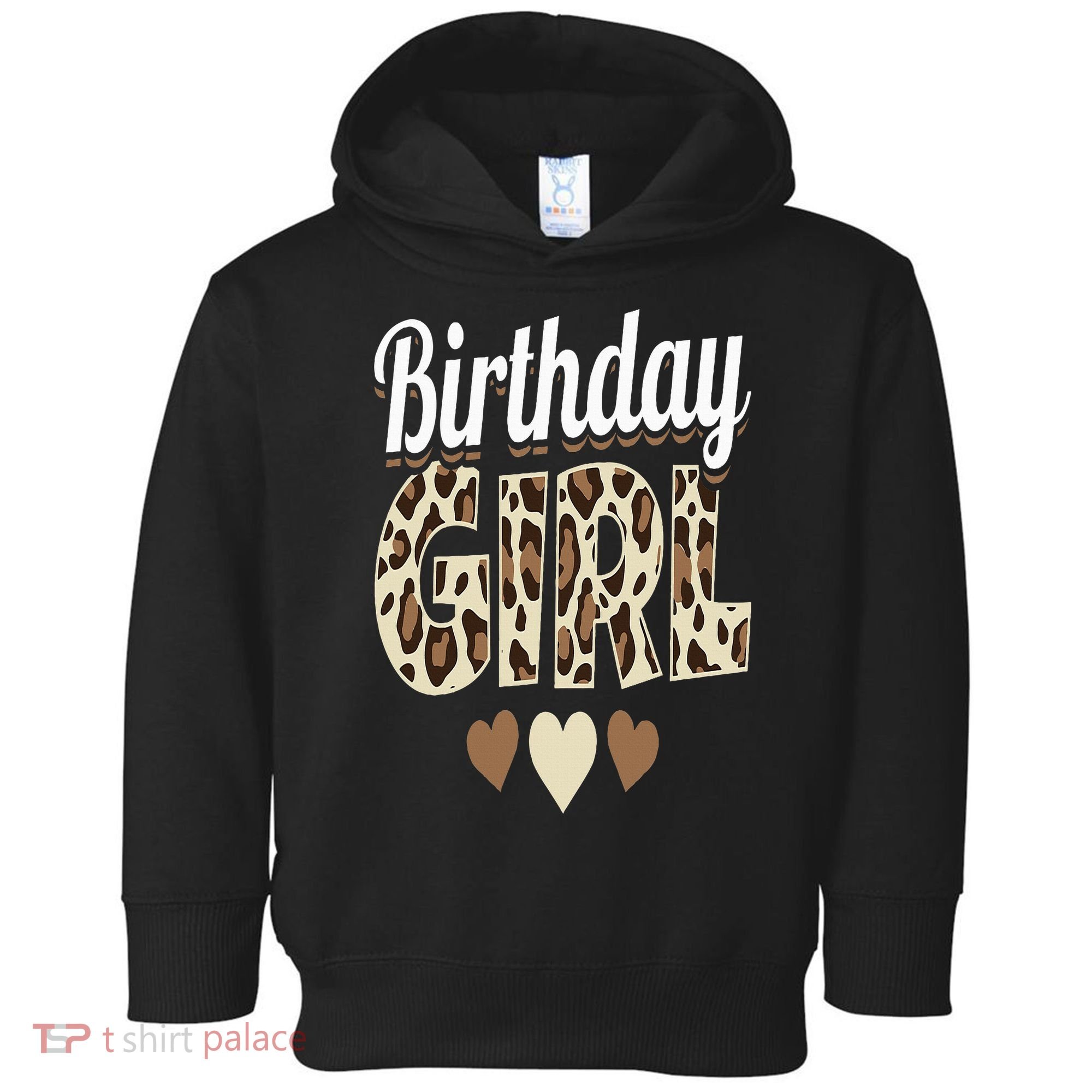 Birthday Girl Leopard Toddler Hoodie