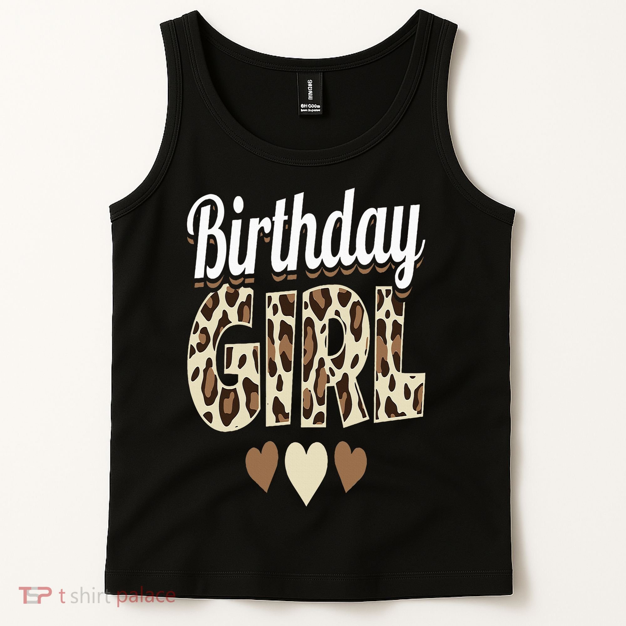 Birthday Girl Leopard Tank Top