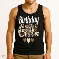 Birthday Girl Leopard Tank Top thumb 3