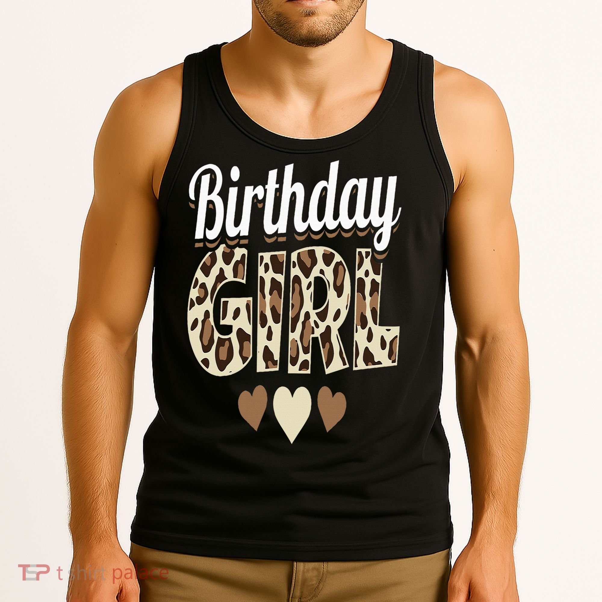 Birthday Girl Leopard Tank Top