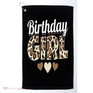 Birthday Girl Leopard Golf Towel
