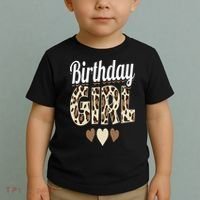 Birthday Girl Leopard Toddler T-Shirt thumb 2