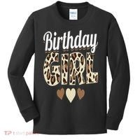 Birthday Girl Leopard Kids Long Sleeve Shirt thumb 0