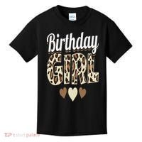 Birthday Girl Leopard Kids T-Shirt thumb 0