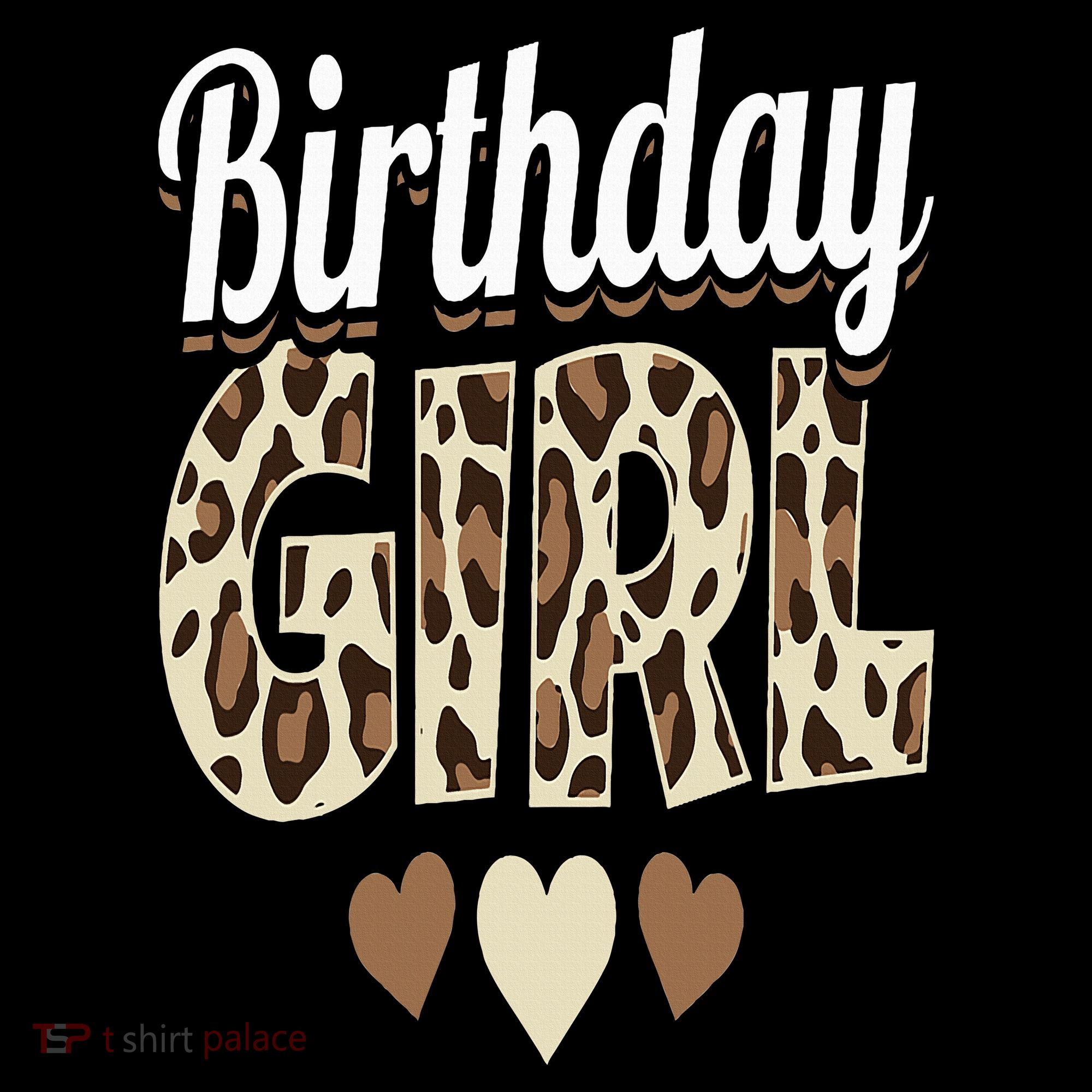 Birthday Girl Leopard Kids T-Shirt