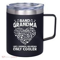 Band Grandma like a normal grandma only cooler  orchestra 12oz Stainless Steel Coffee Mug thumb 0