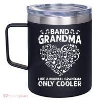 Band Grandma like a normal grandma only cooler  orchestra 12oz Stainless Steel Coffee Mug thumb 2