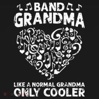 Band Grandma like a normal grandma only cooler  orchestra Mousepad thumb 1