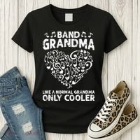 Band Grandma like a normal grandma only cooler  orchestra Women's T-Shirt thumb 3