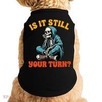 Board Game Lover Skeleton Game Night Is It Still Your Turn Doggie Tank thumb 0