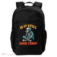 Board Game Lover Skeleton Game Night Is It Still Your Turn Backpack thumb 0