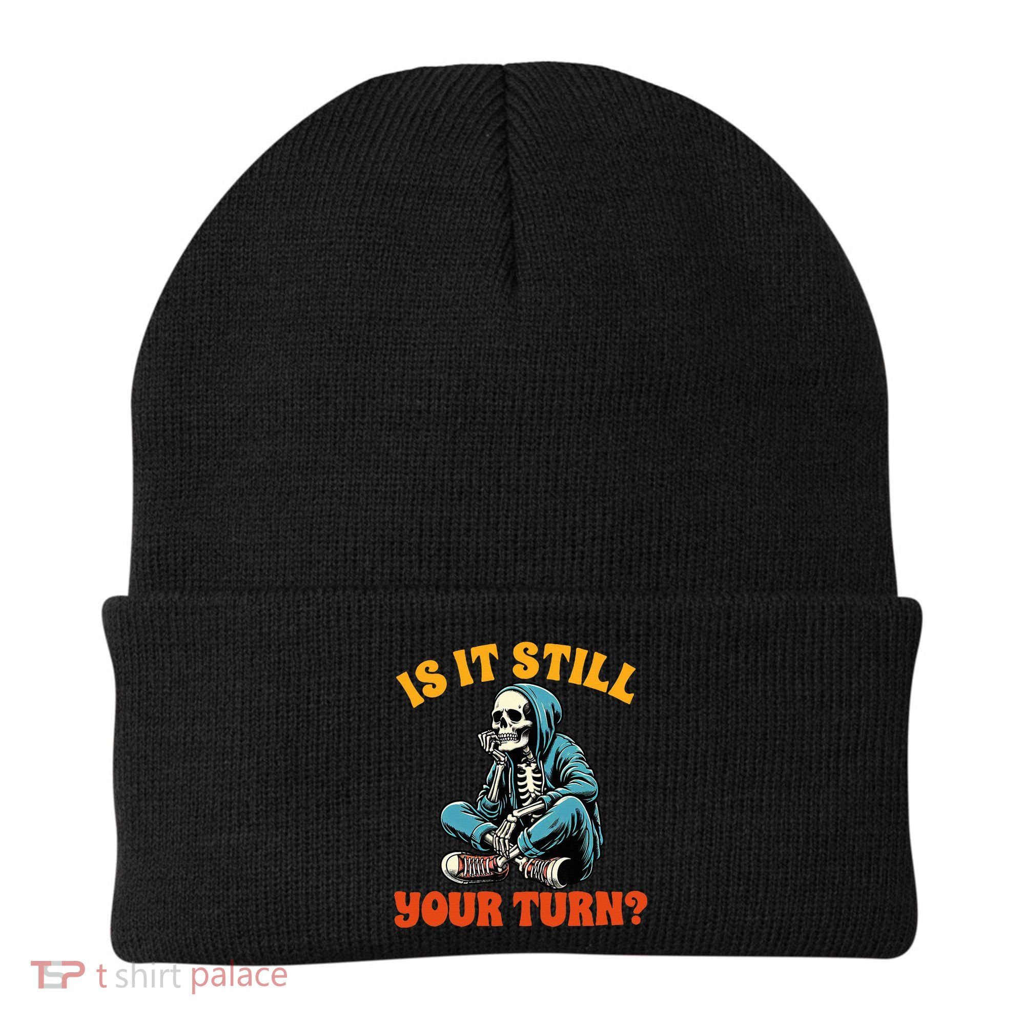 Board Game Lover Skeleton Game Night Is It Still Your Turn Beanie