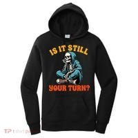 Board Game Lover Skeleton Game Night Is It Still Your Turn Women's Hoodie thumb 0
