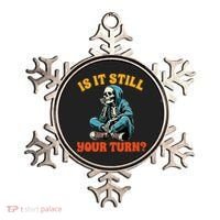 Board Game Lover Skeleton Game Night Is It Still Your Turn Ornament thumb 0