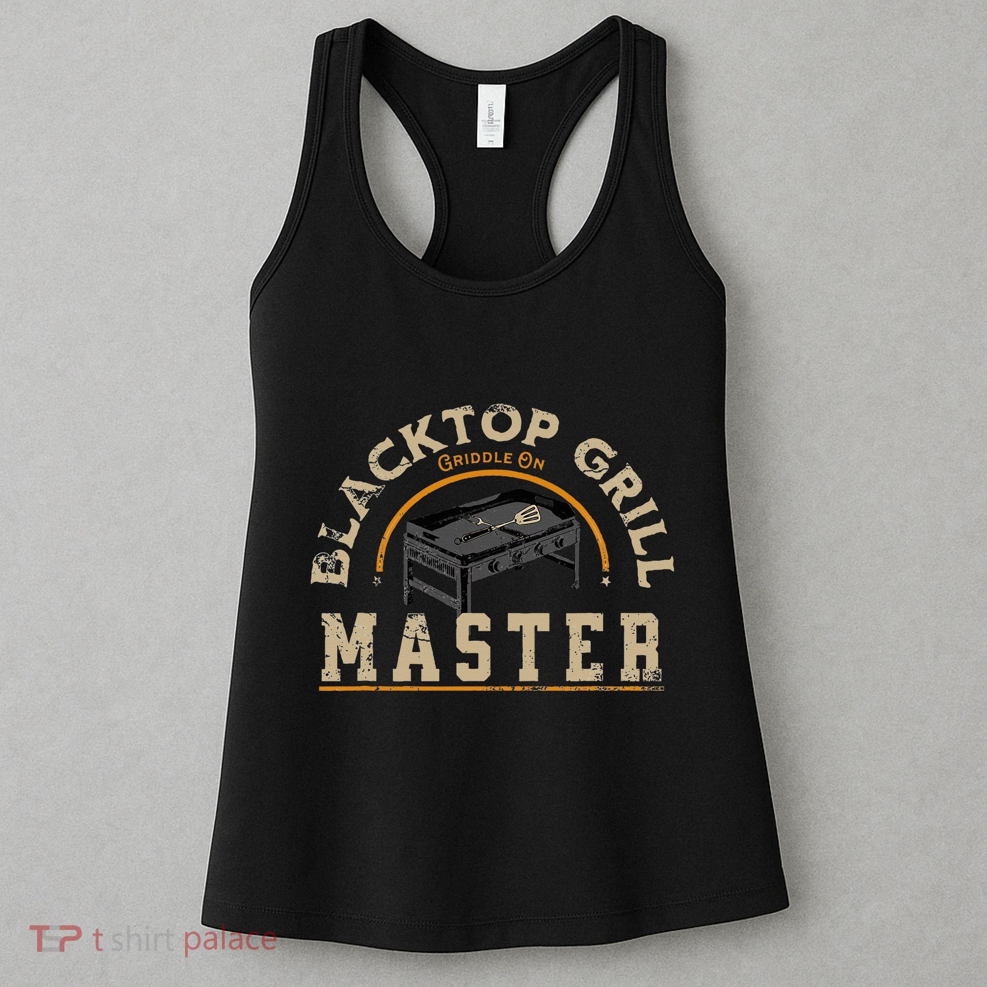 Blacktop Grill Master Griddle Bbq Stone Chef Women's Tank Top