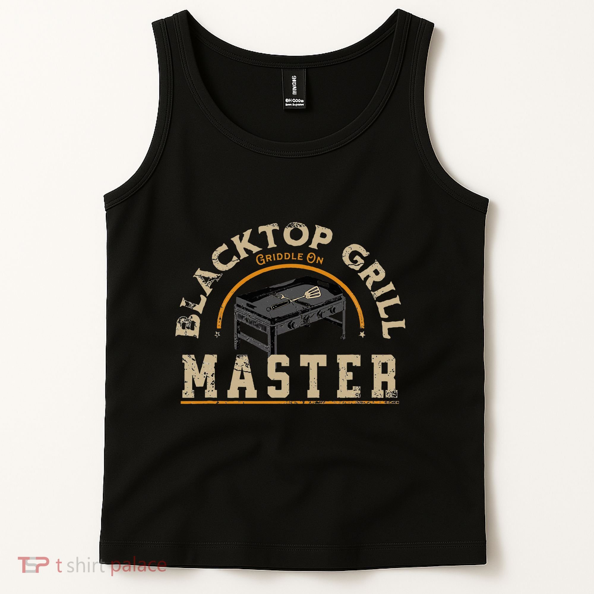 Blacktop Grill Master Griddle Bbq Stone Chef Tank Top