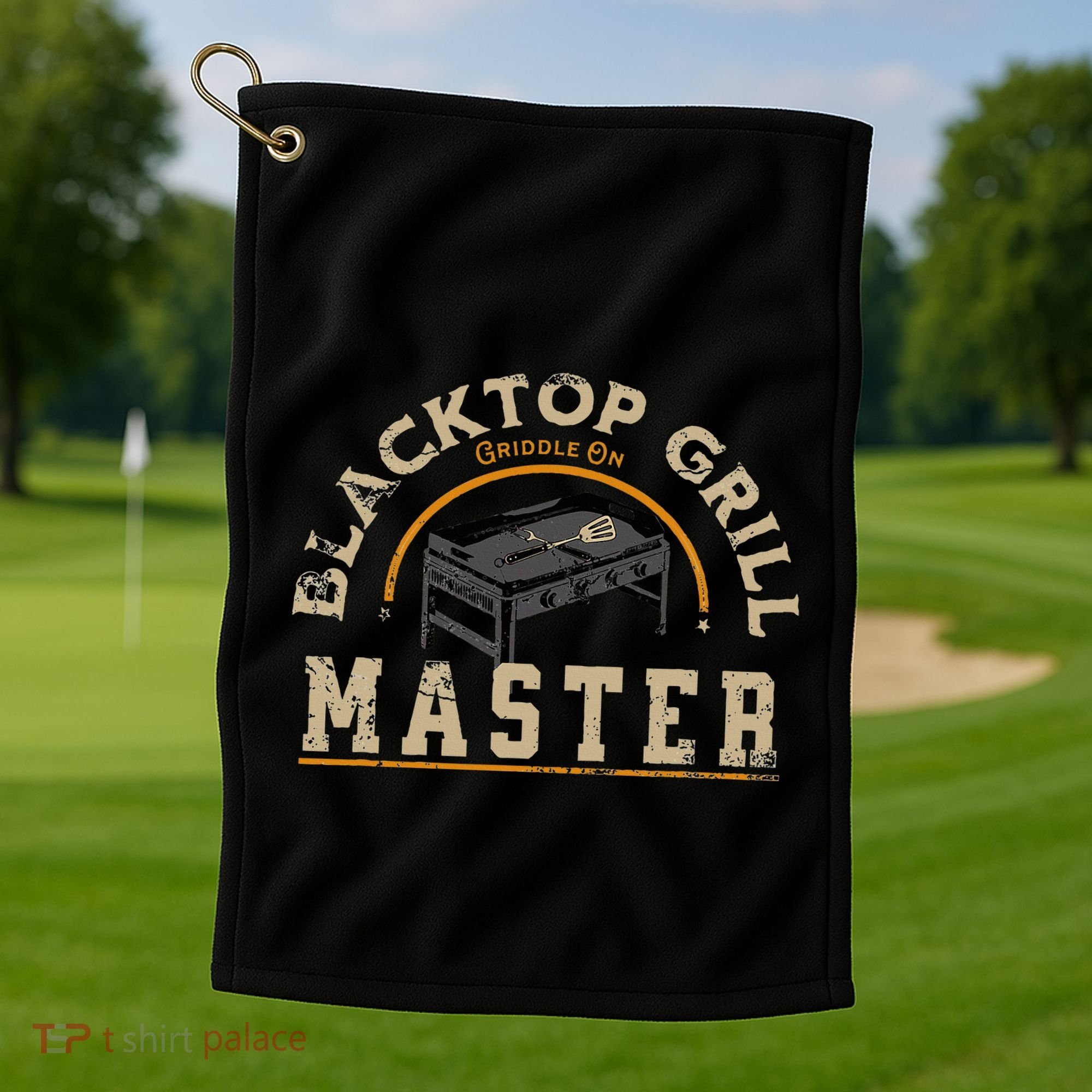 Blacktop Grill Master Griddle Bbq Stone Chef Golf Towel