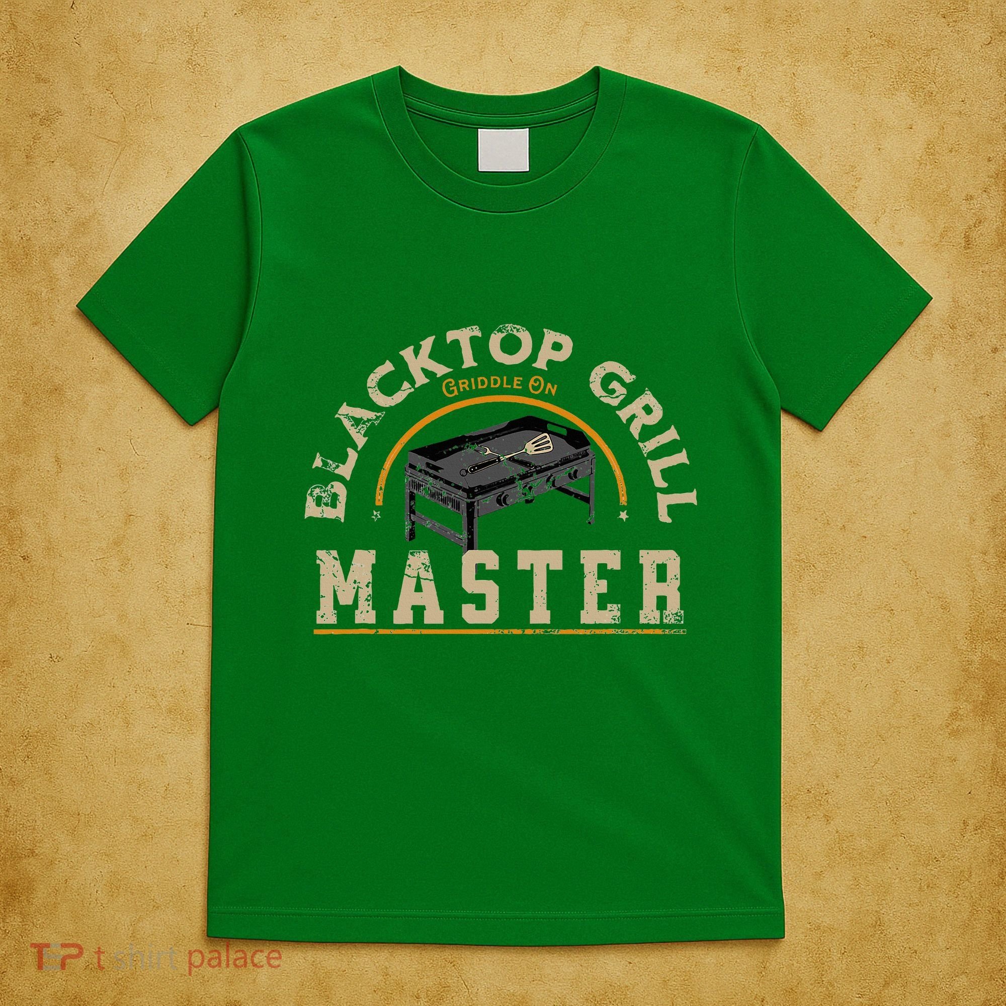 Blacktop Grill Master Griddle Bbq Stone Chef T-Shirt