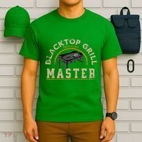 Blacktop Grill Master Griddle Bbq Stone Chef T-Shirt thumb 6