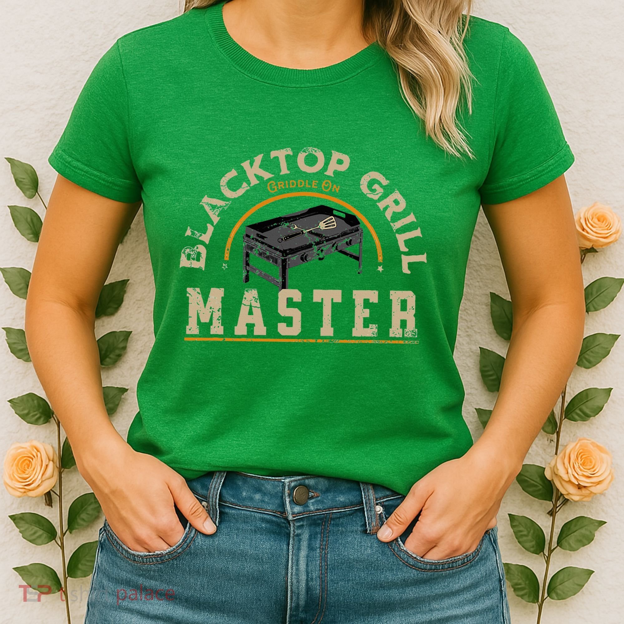 Blacktop Grill Master Griddle Bbq Stone Chef Women's T-Shirt