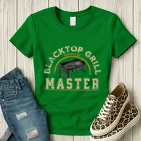 Blacktop Grill Master Griddle Bbq Stone Chef Women's T-Shirt thumb 3