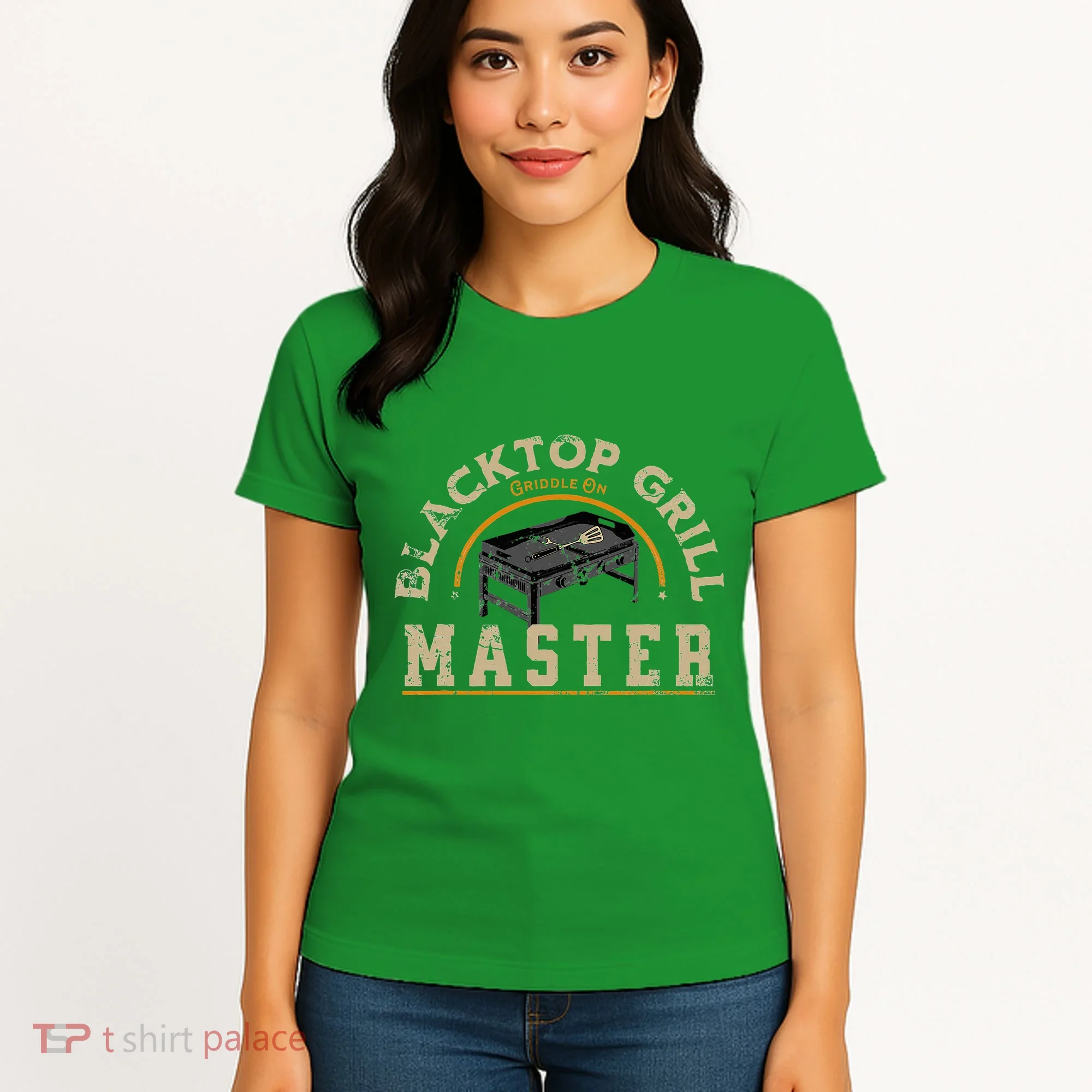 Blacktop Grill Master Griddle Bbq Stone Chef Women's T-Shirt