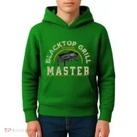 Blacktop Grill Master Griddle Bbq Stone Chef Kids Hoodie thumb 4