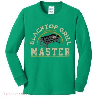 Blacktop Grill Master Griddle Bbq Stone Chef Kids Long Sleeve Shirt