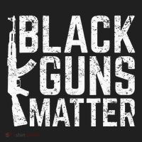 Black Guns Matter Quote Ak 47 Picture Women's Sweatshirt thumb 2