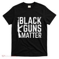 Black Guns Matter Quote Ak 47 Picture T-Shirt thumb 0