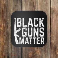 Black Guns Matter Quote Ak 47 Picture Coaster thumb 0