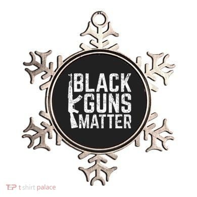 Black Guns Matter Quote Ak 47 Picture Ornament