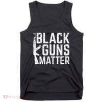 Black Guns Matter Quote Ak 47 Picture Tank Top thumb 0